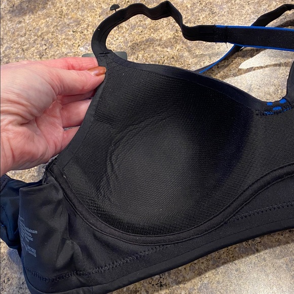 Maidenform Sport Sports Bra Convertible Low Impact 34A Black Blue - Picture 11 of 16